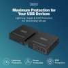 Digitus Przedłużacz (extender) po skrętce kat.6A  USB 3.1 Gen1 do 100m, 3x USB-A, 1x USB-C do 5 Gbps, 1x RJ45 (Gigabit Ethernet) - zestaw (odbiornik/nadajnik)